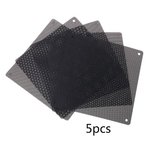 5PCS PC Computer Case Fan Cooler Dust Filter Dustproof Mesh 140mm Cuttable PVC Black ► Photo 1/5