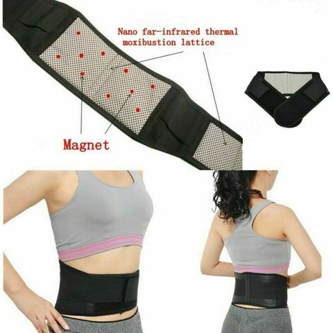 Hot Magnetic Back Support Brace Belt Lumbar Lower Waist Posture Corrector Adjustable Double Adjust Pain Relief For Men Women ► Photo 1/6