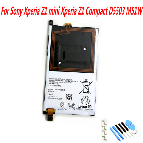 2300mAh LIS1529ERPC NFC battery For Sony Xperia Z1 mini Xperia Z1 Compact D5503 M51W Mobile Phone ► Photo 1/1