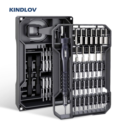 KINDLOV Screwdriver Set Magnetic Screw Driver Bits Precision Torx Phillips Hex Bit 73 In 1 Multitools Phone Repair Hand Tool Kit ► Photo 1/6