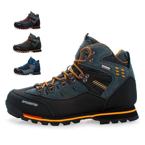Hiking Shoes Men Winter Mountain Climbing Trekking Boots Top Quality Outdoor Fashion Casual Snow Boots ► Photo 1/6