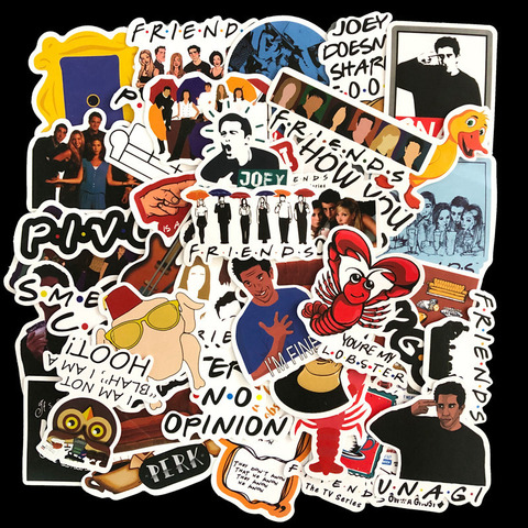 10/50pcs Friends Sticker TV Series Show Gifts for Suitcase DIY