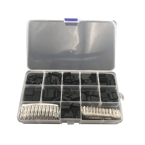 620pcs Dupont Connector 2.54mm, Dupont Cable Jumper Wire Pin Header Housing Kit, Male Crimp Pins+Female Pin Terminal Connector ► Photo 1/6