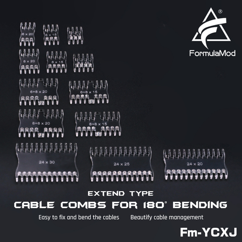 FormulaMod Fm-YCXJ Extend Type Cable Comb For 180° Bending Easy To Fix And  Bend Cable Management Tools at formulamod sale