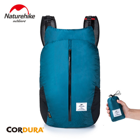 Naturehike High Quality CORDURA 25L Folding Portable Backpack Waterproof 30D Nylon Running Bag Lightweight Fashion Sports Bag ► Photo 1/6