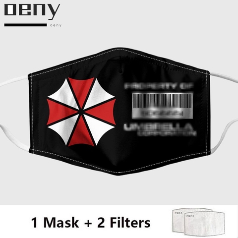 New Umbrella Corporation Mask Cosplay Residented evil Facial Half Face Mouth Masks For Adult Women Men Fashion Washable Reusable ► Photo 1/4