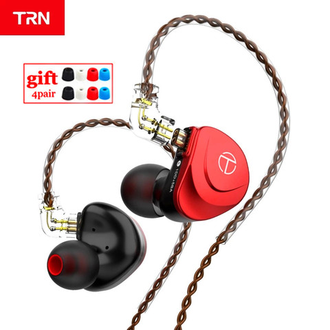 TRN V90s 5BA 1DD Hybrid In Ear Earphone Running Sport Earphone  OCC Pure Copper Cable HIFI Monitor Metal Headset TRN V90 VX ASX ► Photo 1/6