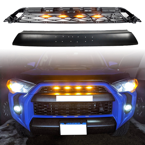 For 4Runner Front Grill For 4Runner 4 Runner 2015 2016 2017 2022 Modified Bumper Grilles Front Racing Grill Grills Cover ► Photo 1/6