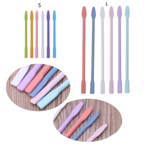 6Pcs Silicone Stir Sticks Resin Mix Sticks Facial Make Up Stirring Rods for Mixing Resin Liquid Paint Epoxy DIY Crafts ► Photo 1/6