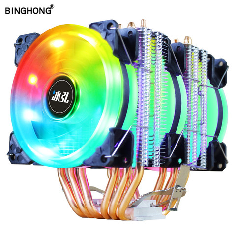 CPU Cooler X79 2011 High Quality 6 HeatPipes Dual Tower RGB Heat Sink 4Pin PWM Fan For Amd And Intel 115X 775 AM3 AM4 1366 PC ► Photo 1/6