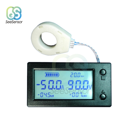 DC 300V 400A 200A 100A LCD Battery Monitor Digital Voltmeter Ammeter Battery Capacity Coulometer Power watt-hour Hall Sensor ► Photo 1/5