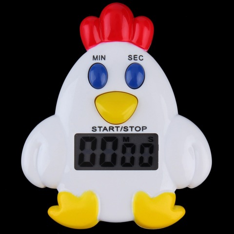 1pcs Mini Plastic Chicken Home Kitchen Timer 99 Minutes 59' Mechanical Timer  Cooking  Alarm Bell Baking Reminder Popular Newest ► Photo 1/6