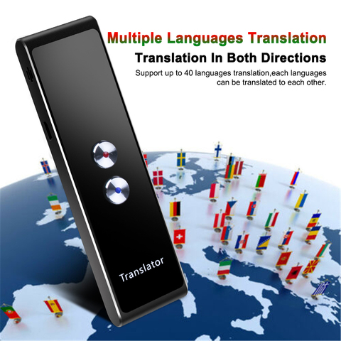 Portable Smart Voice Translator Real Time Multi-Language Speech Interactive Translator 3 in 1 voice Text Bluetooth Translator ► Photo 1/6
