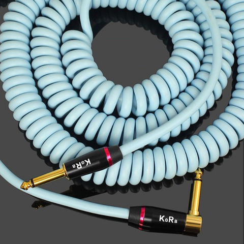 KGRB Electric guitar sound telephone sound reducing line guitar cable extension line spring ► Photo 1/6