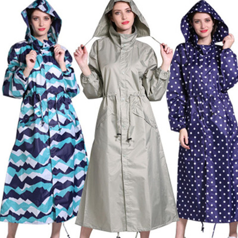 Long Travel portable Raincoat Women Ponchos Waterproof Pullover Women's Breathable Rain Coat Chubasquero Mujer ► Photo 1/5