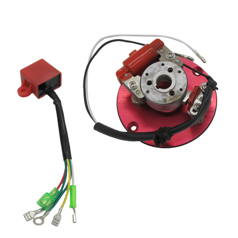 1 Set Motorcycle Magneto Stator Rotor & Ignition Coil Assembly Kit Replacement For 50/110/125/140/150CC Scooter Go Kart ATV Quad ► Photo 1/6