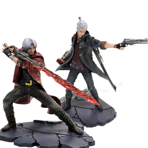 28cm Devil DANTE May Cry NERO Statue Action Figure PVC Model Collection Toy For Friend Gifts ► Photo 1/6