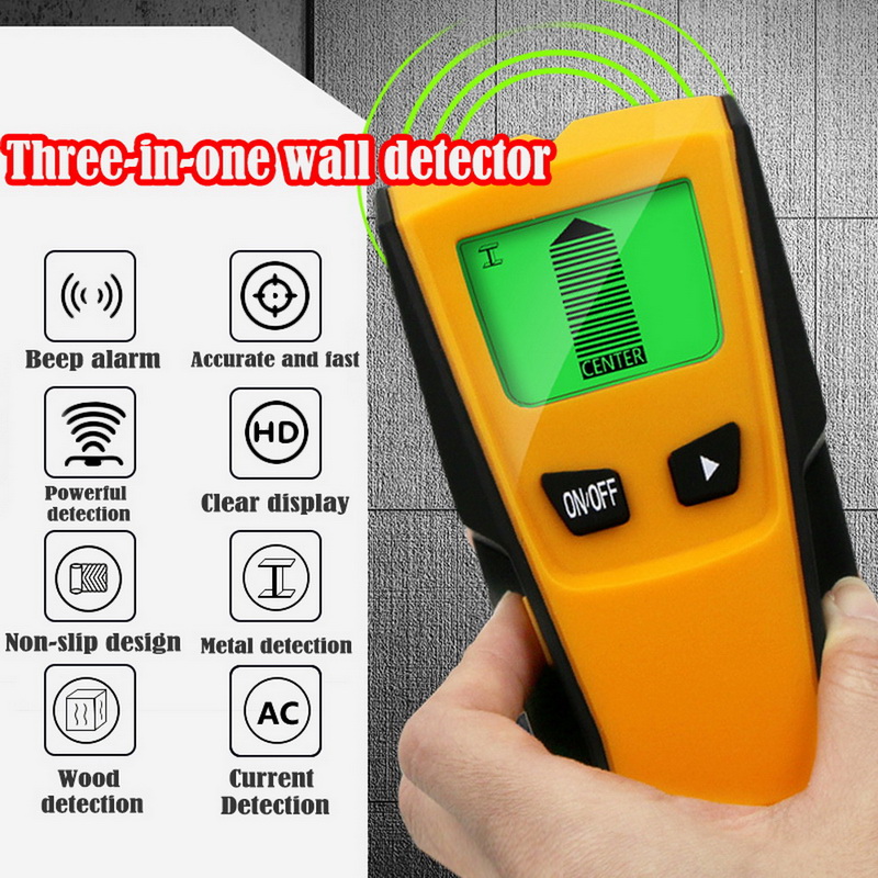 Metal Finder Wood Studs Wire Detector AC Voltage Live Wire Detect Wall Scanner 