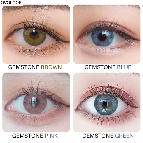 OVOLOOK-1 Pair Color Contact Lenses/Colored Eye Lenses/Colored Lenses for Eyes/Colored Lenses for Eyes/Eye Color Lens ► Photo 1/6