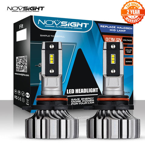 NOVSIGHT Car Headlight Bulbs H4 Mini Car H7 9005 HB3 9006 HB4 9012 H1 H3 H11 H8 H9 Fog Light Bulbs 8000LM 6500K Car Accessories ► Photo 1/6