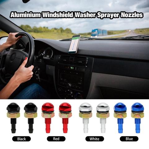 2Pcs Fan-Shaped Car Cleaning Universal Washer Bonnet Front Windshield Water Sprayer Auto Wiper Jet Nozzle ► Photo 1/6