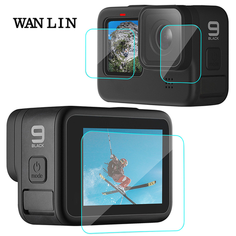 Tempered Glass Screen Protector Cover Case for GoPro Hero 9 Black Lens Protection Protective Film Gopro9 Go pro Accessories ► Photo 1/6