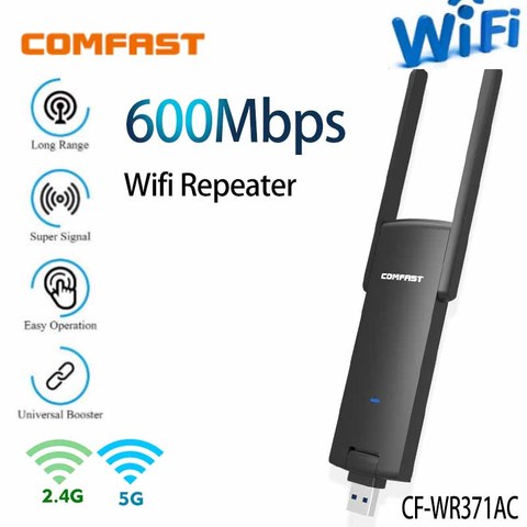 WiFi Signal Amplifier 5Ghz Wireless Wifi Repeater 600Mbps CF - WR371AC AP Router Dual Band 2.4&5Ghz Wifi Extender Long Range ► Photo 1/6