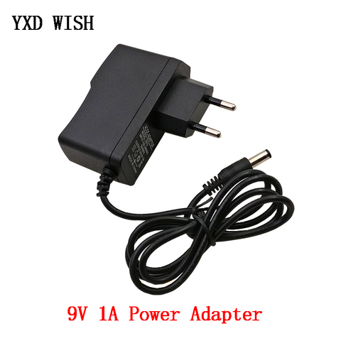 9V 1A Power Adapter EU 5.5mm*2.1mm interface Power Supply 100-240V AC Adapter For Arduino UNO MEGA Power Supply 9 V Volt 1 A ► Photo 1/3