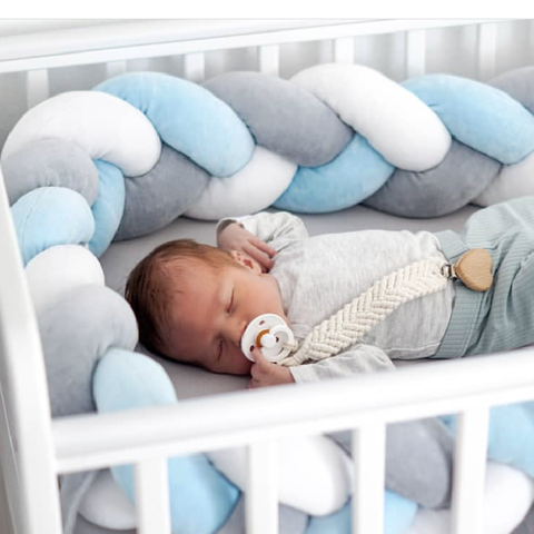 1M/2M/3M/4M Baby Knot Bumper in the Bed Newborn Pillow Cushion Cot Bumper Crib Bumper Tour De Lit Bebe Tresse ► Photo 1/6