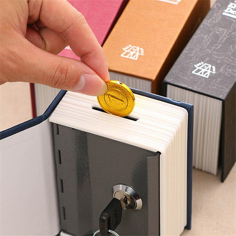 Creative Dictionary Mini Safe Box Book Money Hidden Secret Security Lock Cash Money Coin Storage Key Locker For Kid Gifts ► Photo 1/6
