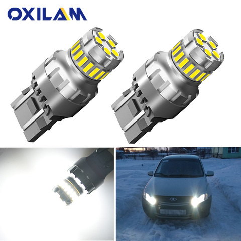 2Pcs T20 LED W21W W21/5W Led Bulb WY21W 7440 7443 Car Signal Lamp Brake Reverse Daytime Running Lights Auto Lamp for Lada 12V ► Photo 1/6