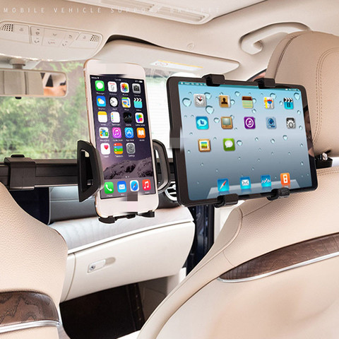 Car Phone Holder Bracket Car/Truck Back Seat Headrest Phone Mount Holder for iPad Tablet Computer Rear Seat Universal Support ► Photo 1/6
