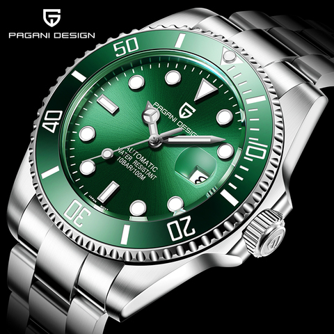 PAGANI Design Brand Luxury Men Watches Automatic Black Watch Men Stainless Steel Waterproof Business Sport Mechanical Wristwatch ► Photo 1/6