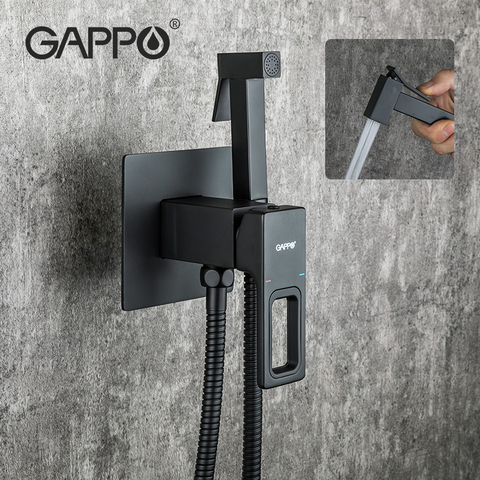 GAPPO Black Bidet FAUCETS Shower Solid Brass Bidet Faucet Muslim Ducha Hygienic Shower Hot Cold Water Mixer Tap Toilet Faucet ► Photo 1/6