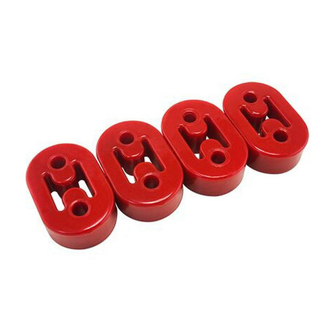 4pcs 7.3*4.7*2.1cm 2-Holes Rubber Mount Bracket Hangers Universal for Car Auto Muffler Exhaust Tail Pipe ► Photo 1/3