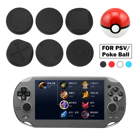 6pcs/set Games Thumbstick Grip Cap Joystick Analog 360 Protective Cover For Sony PlayStation Psvita PS Vita PSV 1000/2000 Slim ► Photo 1/6