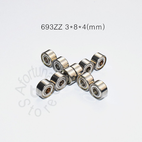 693ZZ 3*8*4(mm) 10pieces Bearing free shipping  ABEC-5 Metal Sealed Miniature Mini Bearing 693 693Z 693ZZ chrome steel ABEC-5 ► Photo 1/6
