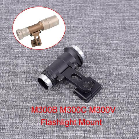 Flashlight Mount Fit For M300B M300C M300V Series For ARC Helmet Rail Intergrated flashlight mount ► Photo 1/6