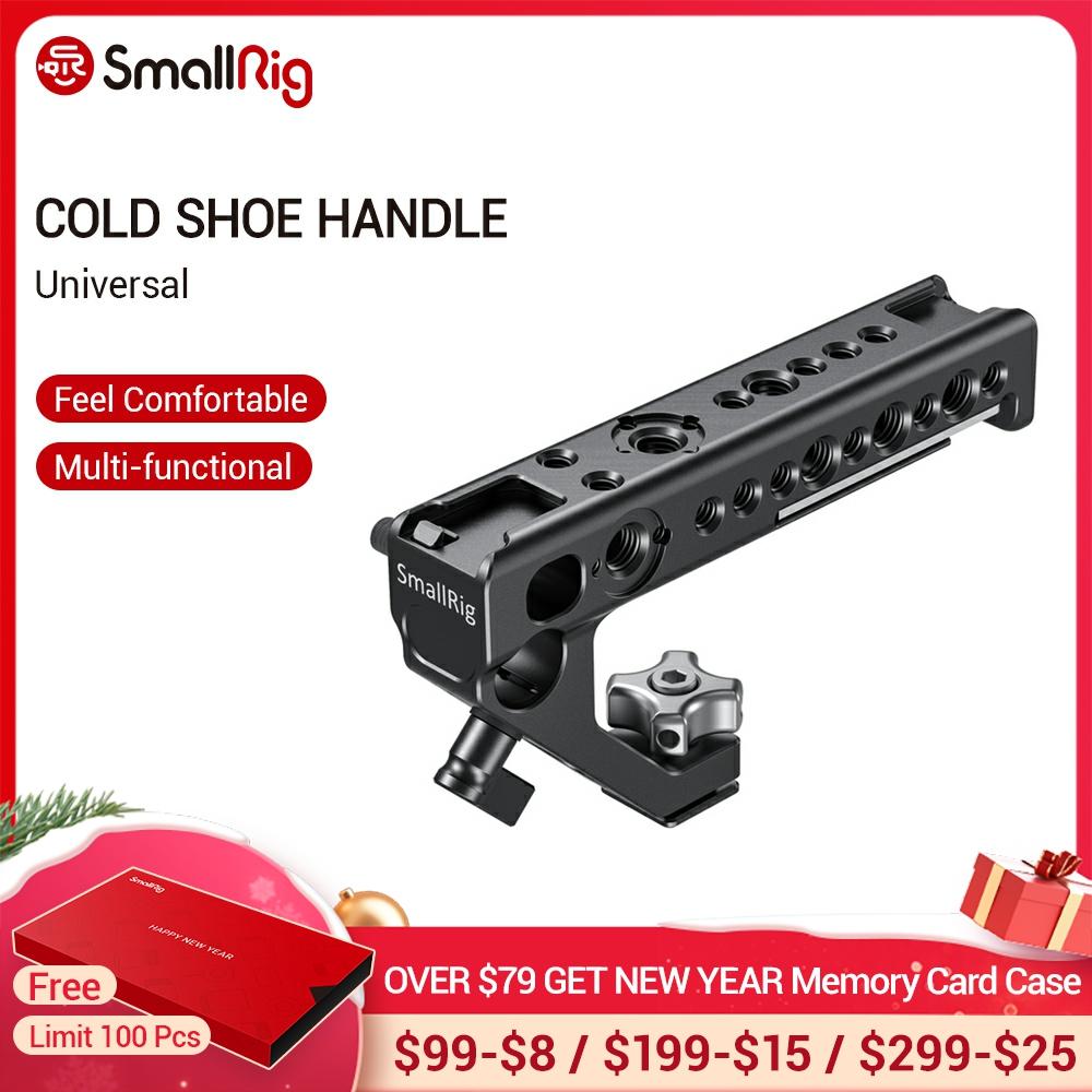 SmallRig Cold Shoe Adapter Handle To Mount DSLR Cameras and Cages With Thumb Screws +15 mm Rod Clamp Universal Handgrip- 2094 ► Photo 1/6