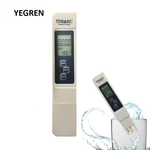 Portable Water TDS Meter Pen EC Conductivity Tester Water Quality Monitor for Drinking Water Fertilizer Concentration ► Photo 1/6
