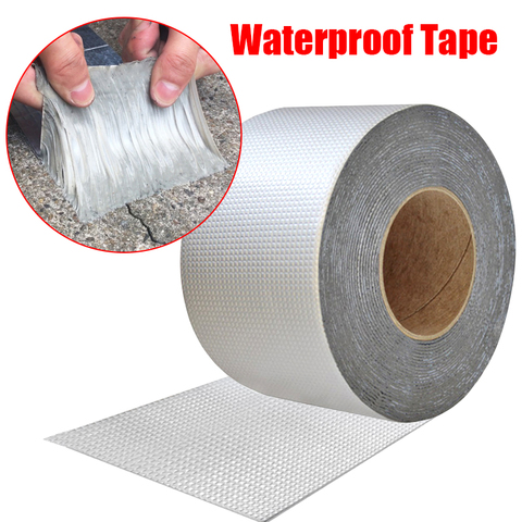 High Temperature Resistance Waterproof Tape Aluminum Foil Thicken Butyl Tape Wall Crack Roof Duct Repair Adhesive Tape ► Photo 1/6