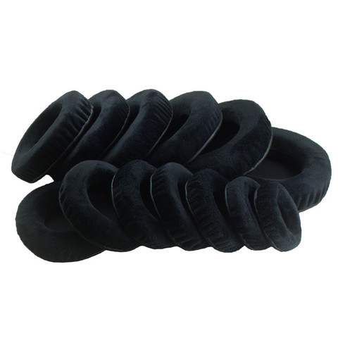 Interchangeable Black Velvet Earphone Set 60 65 70 75 80 85 90 95 100 105 110 115 120 MM Ear Pad Ear Pads Cushions 23 AugZ5 ► Photo 1/6