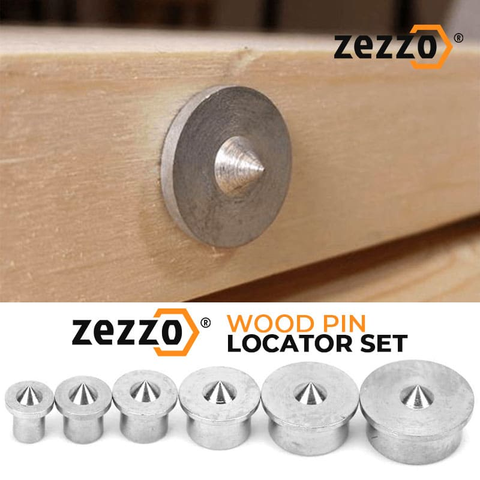 6PCS Zezzo® Wood Pin Locator Set 4mm-12mm Multi Dowel Center Point Set Tool Joint Alignment Pin Wood Timber Marker ► Photo 1/6