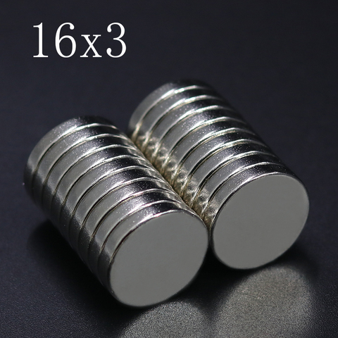 5/10/20/50 Pcs 16x3 Neodymium Magnet 16mm x 3mm N35 NdFeB Round Super Powerful Strong Permanent Magnetic imanes Disc 16x3 ► Photo 1/6