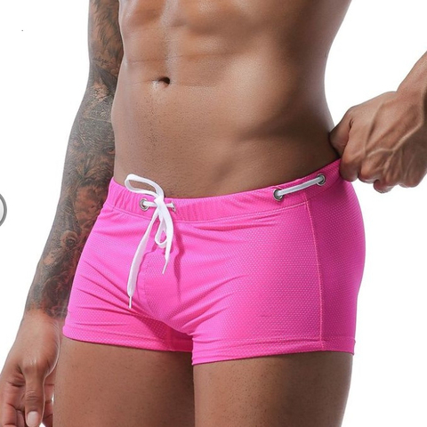 Sexy Swimwear Men Swimming Trunks Mens Swim Trunk Boxer Shorts Male Bikini Swimsuit Surf Bathing Suit Water Sport Wear Short ► Photo 1/6