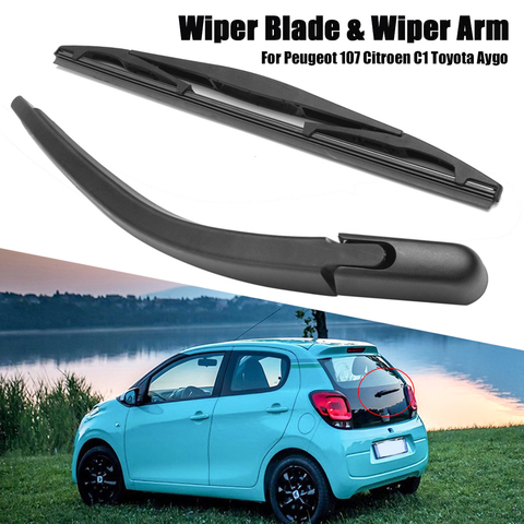 Car Rear Windscreen Wiper Arm & Blade Windshield Wiper for Peugeot 107 for Citroen C1 for Toyota Aygo ► Photo 1/6