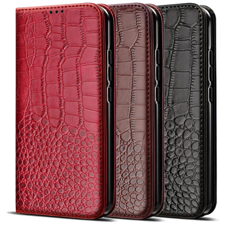 Crocodile Texture Luxury Leather Case For Huawei Nova 2 3 3i 3E 4 Plus CAN-L11 Smart Lite 2i GR3 2016 GR5 2017 Wallet Cover ► Photo 1/6