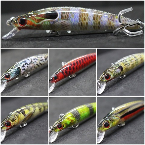 wLure 9cm 7g Plastic beads to Make Crisp Sound Lifelike Patterns Floating Minnow Cutting Blade Fishing Hooks Fishing Lure HM641 ► Photo 1/6