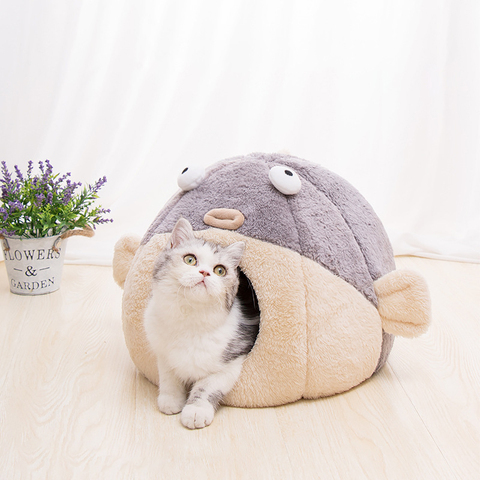 Pet bed for cat cave products for pets perch camas para gatos sleep cozy house cats tent accessories niche chat katzenbett ► Photo 1/6