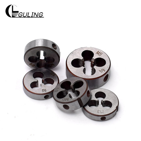 GULING 6542-HSS Round Metric Thread Die tap size M1-M12 Round Threading Dies Tool ► Photo 1/5